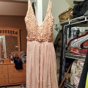 Fashion Nova Ancient Rome Maxi Dress - Mauve